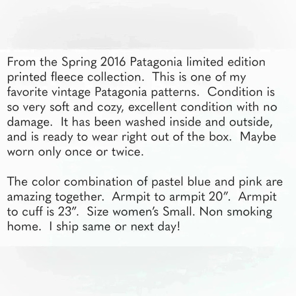 Patagonia Synchilla Lightweight Feather Dance Sweater - Picture 5 of 5